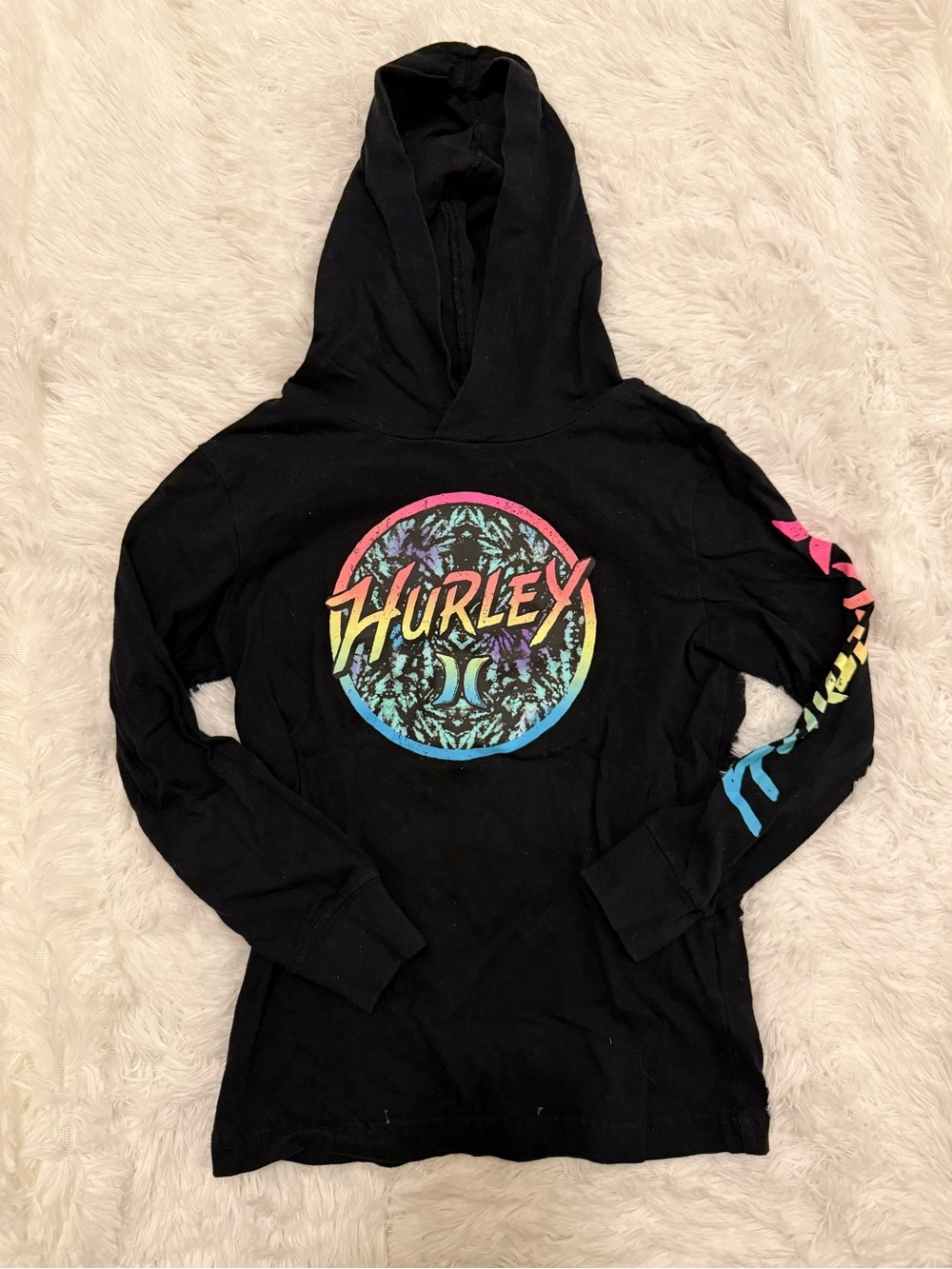 Hurley Boys Long Sleeve Hooded Tee